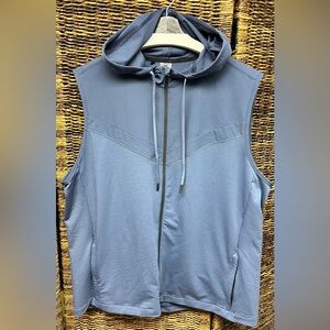 VRST- Mens XX-Large Indigo‎ Blue Vest- Full Zip